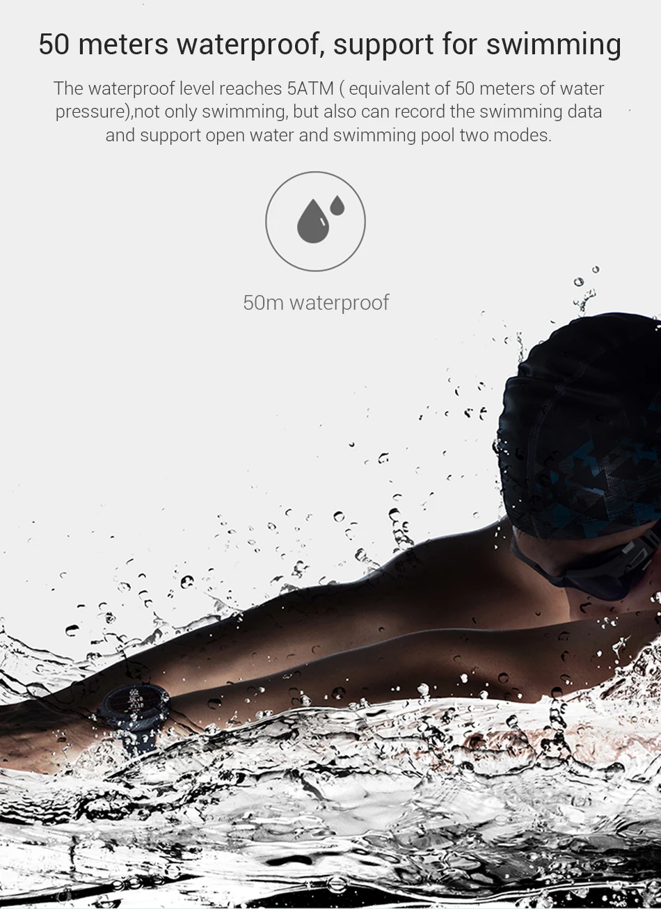 Оригинальные смарт-спортивные часы Xiaomi Huami Amazfit Stratos, 2 gps, 5 АТМ, для воды, 1,34 дюйма, 2.5D экран, gps, Firstbeat, умные часы для плавания