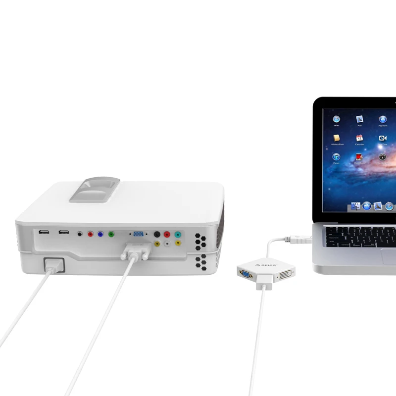 ORICO DPT HDV3 WH DP к HDMI DVI VGA адаптер кабелю Thunderbolt DisplayPort Порт дисплея для Apple MacBook Air Pro IMac