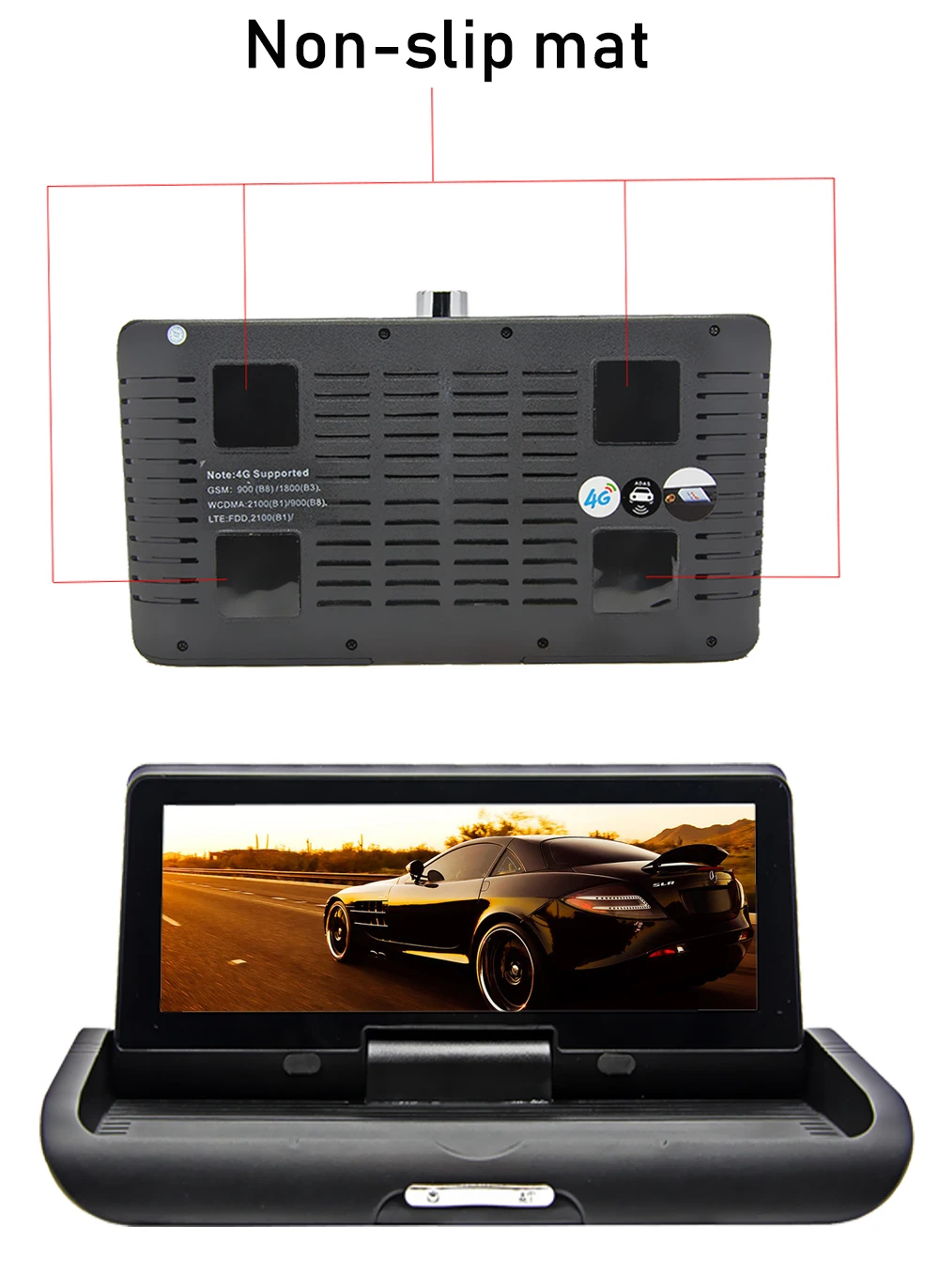 Bluavido 8 дюймов 4G Android DVR Full HD 1080P Автомобильная камера GPS навигатор ADAS двойной объектив ночное видение авто видео регистратор видеорегистратор