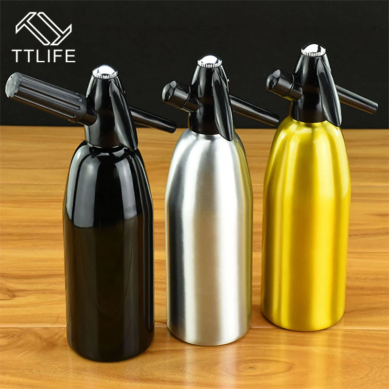TTLIFE Горячая 1.0L домашняя алюминиевая Сода сифон сода вода машина сок вино газированные напитки напиток Сода машина