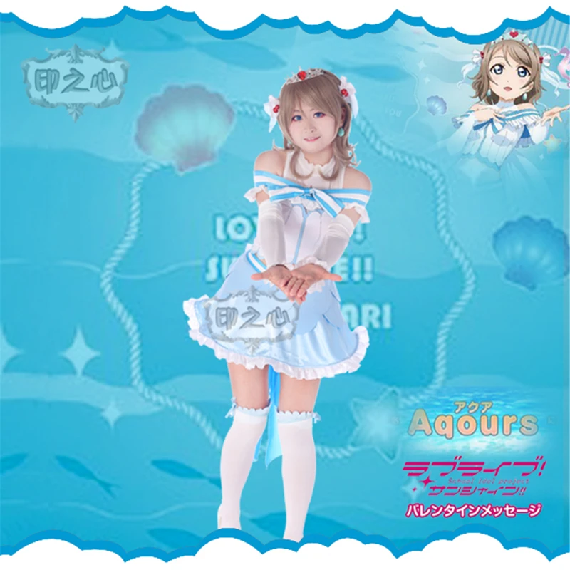 Рождественский косплей Love Live Sunshine Aqours Koibininaritai аквариум костюм для косплея
