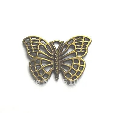 

Metal charm antique bronze Butterfly Pendant 80PCS zinc alloy Pendant handmade Fashion jewelry accessories