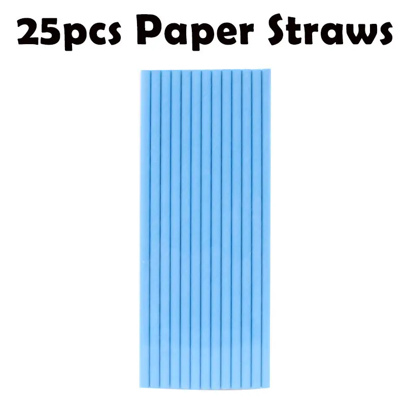Paper Straws-25pcs 65 шт Свадебные украшения для дня рождения желтая одноразовая посуда чашки тарелки бумажные трубочки, принадлежности для вечеринки подарок для детского душа - Цвет: Paper Straws-25pcs