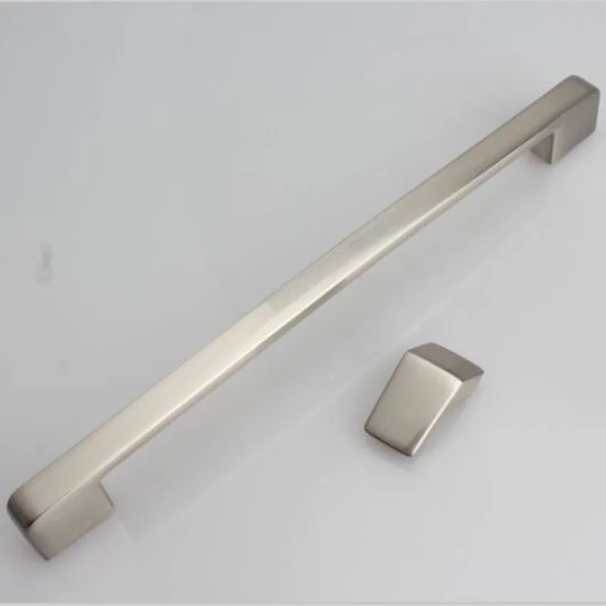 Современная простая мебель большие ручки серебряное пятно кухонный шкаф комод