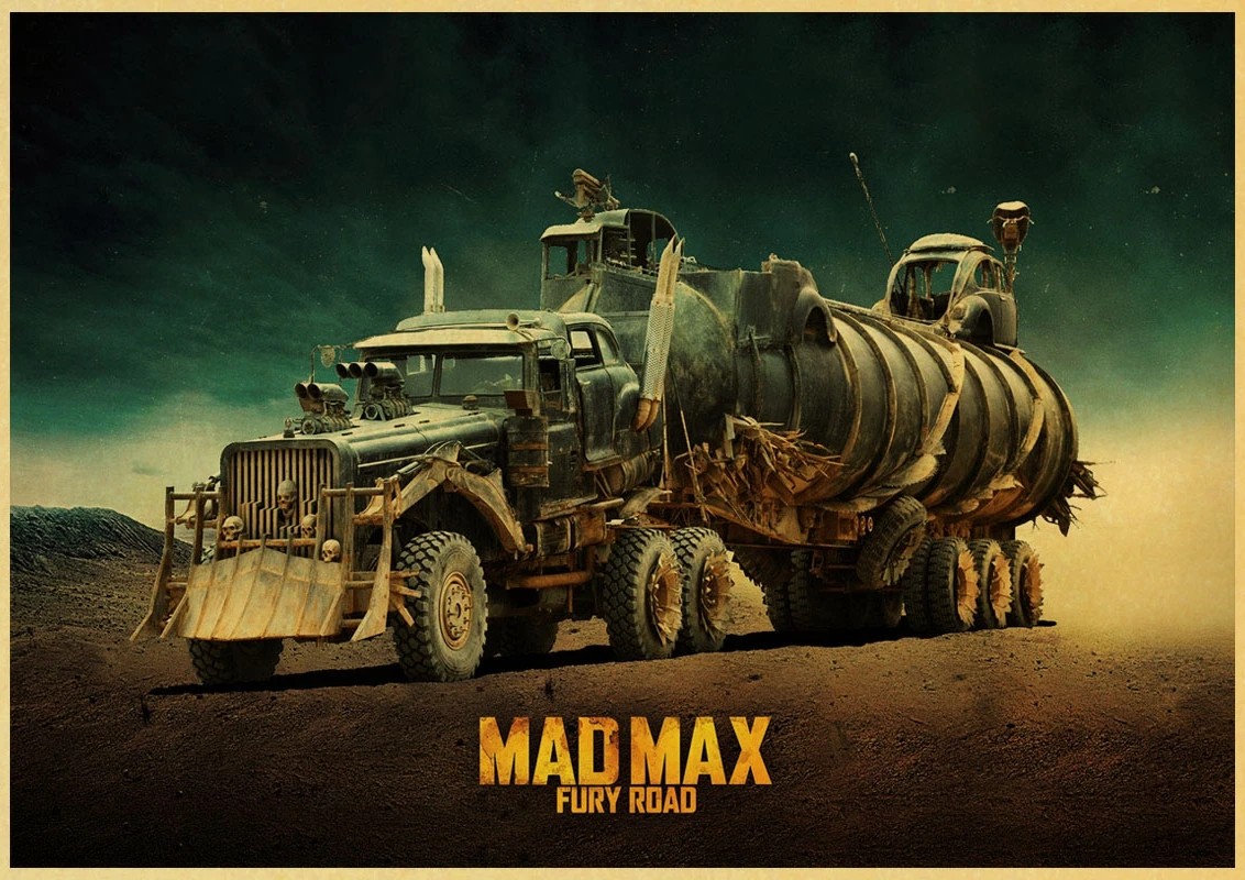 Ретро плакат mad max классический фильм Том Харди чарлиз Терон украшение для дома