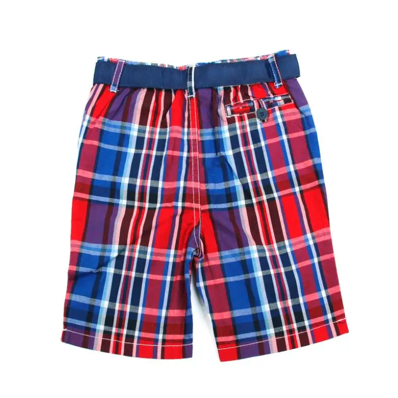 FREE SHIPPING D2852# 18m/6y 2013 fashion NOVA kids wear hot selling cartoon clothing plaid baby boy casual shorts | Мать и ребенок