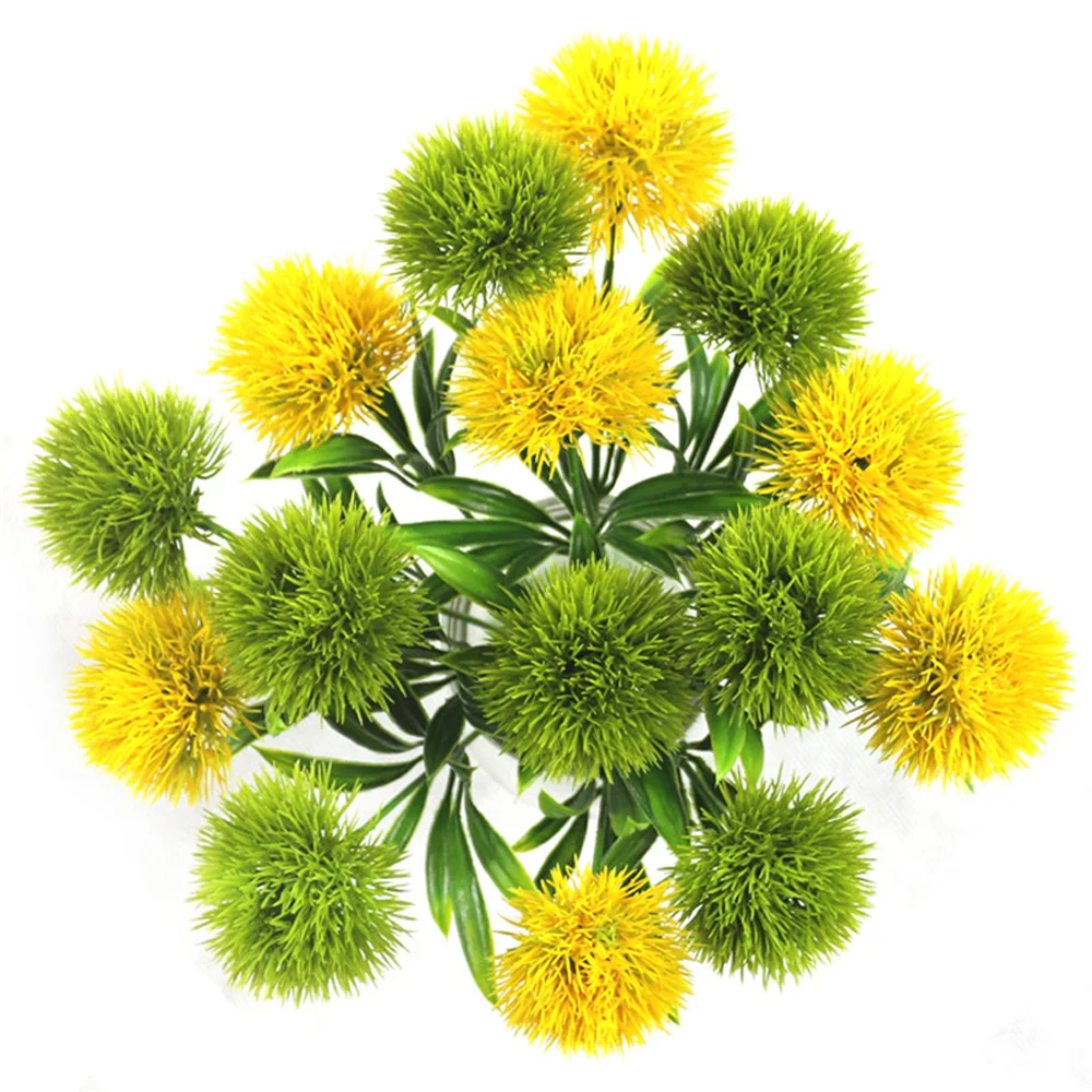 10 шт./компл. 25 см искусственные цветы Одуванчик декорасао поддельные Пластиковые