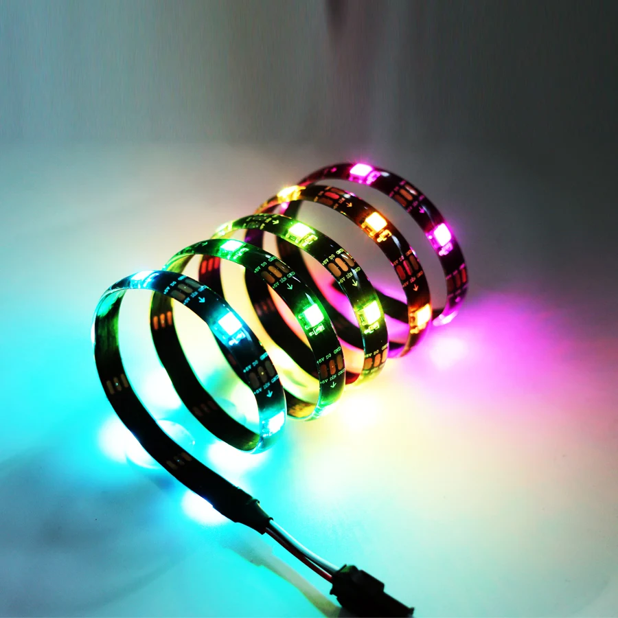 Светодиодная лента USB RGB 2812b подсветка для телевизора цветная вспышка украшение в