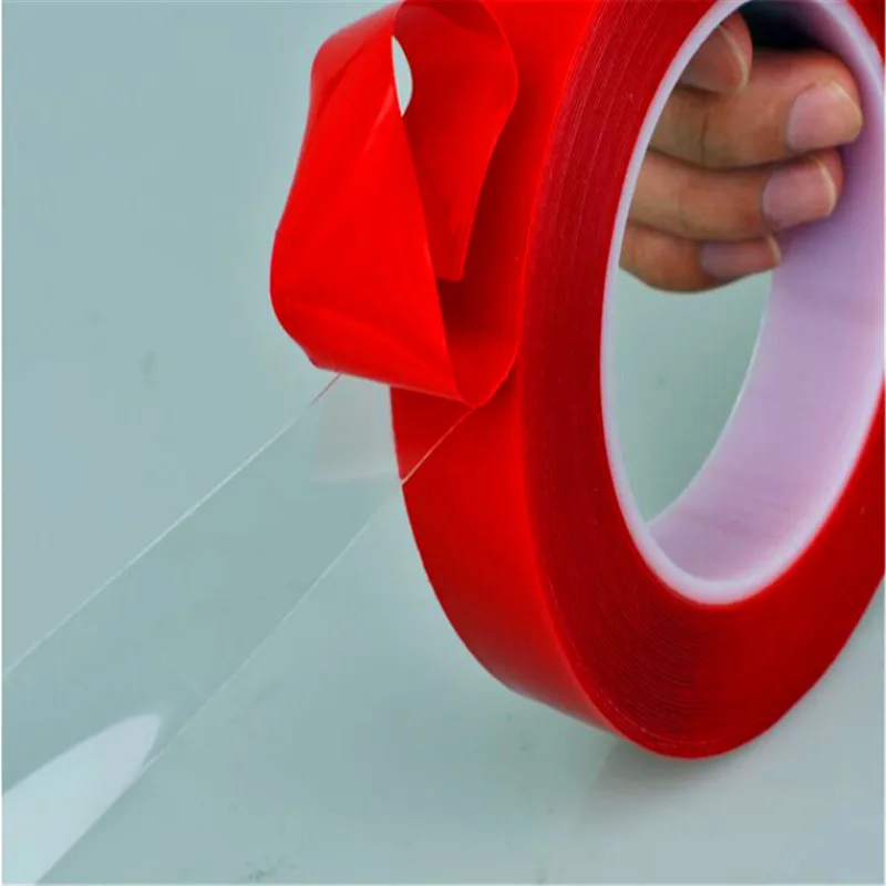 Высокопрочная клейкая лента прозрачная акриловая двусторонняя не оставляет