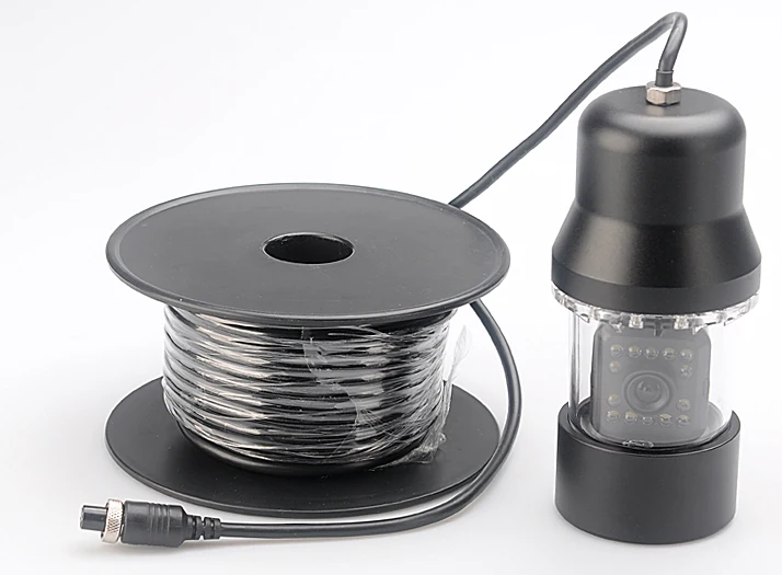 Цена Видеорегистратор DVR, 100 м, камера для подводной рыбалки, водонепроницаемая система с поворотом на 360 градусов, CCD-камера с SD-картой