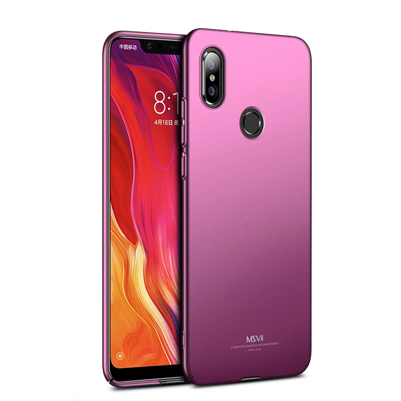 Чехол для Xiaomi Mi 8 чехол MSVII Pro Жесткий из поликарбоната Lite матовый чехол-накладка Mi8