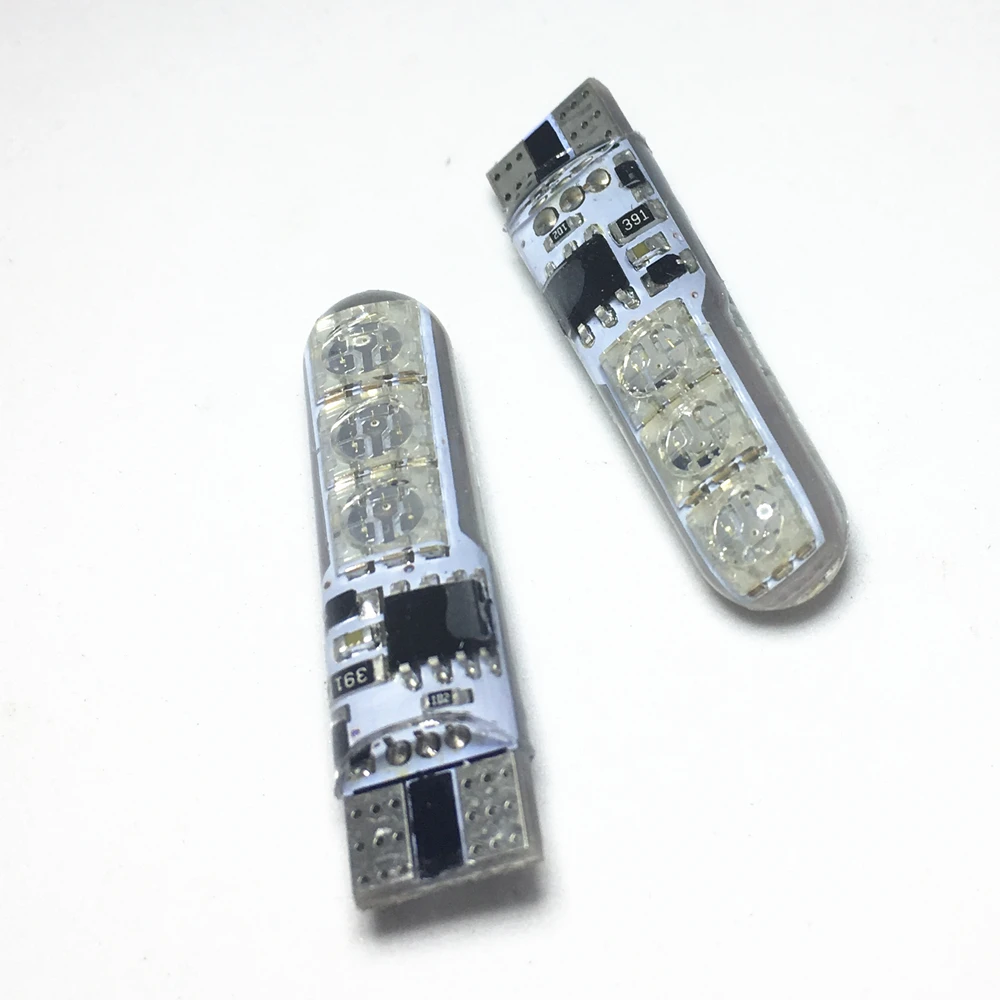Светодиодная сигнальная лампа T10 5050 SMD 2 шт. для чтения с клиновидным цоколем