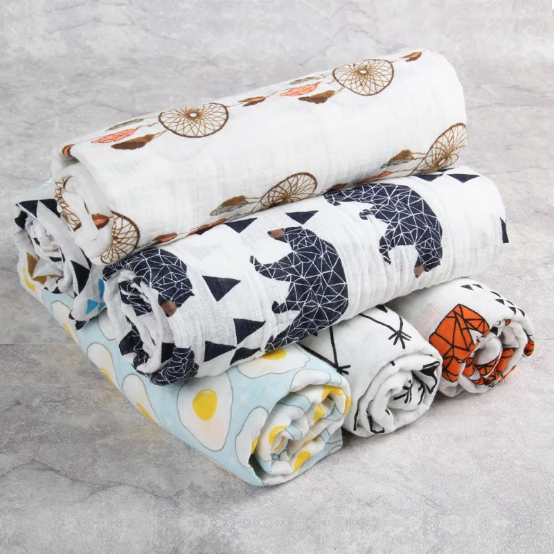 Детское одеяло конверт для новорожденных муслиновое Пеленальное Одеяло