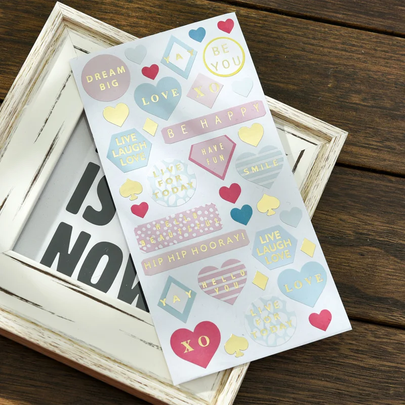 

Live For Today Self- adhesive Paper Sticker for Scrapbooking Happy Planner/Card Making/Journaling Project