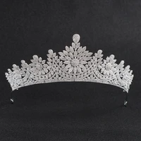 crystals cz cubic zirconia wedding bridal royal tiara diadem crown women prom hair jewelry accessories ch10131