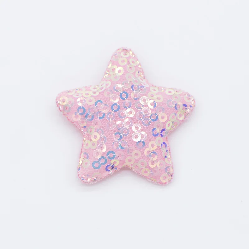 Watermelon Red 6Pcs 48mm Glitter Sequins Butterfly Appliques Padded for DIY Headwear Clips Accessories Toy Patches Scrapbooking Sticker H35 - Цвет: Watermelon Red