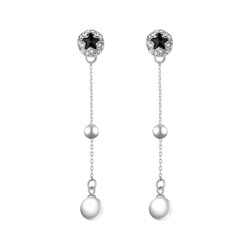 Женские Висячие серьги с кристаллами Swarovski из стерлингового серебра 925 пробы