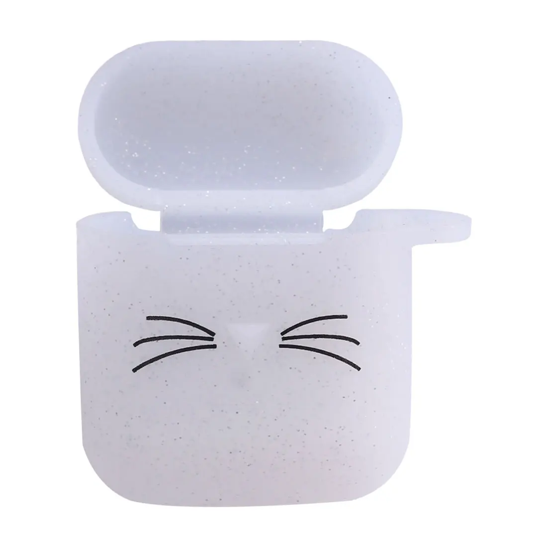 Креативная сумка для наушников для airpods, чехол с милым котом, мультяшная защитная крышка, Bluetooth, беспроводной чехол для наушников - Цвет: Glitter