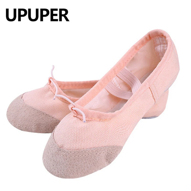 Профессиональные парусиновые женские мягкие балетки Танцевальная обувь