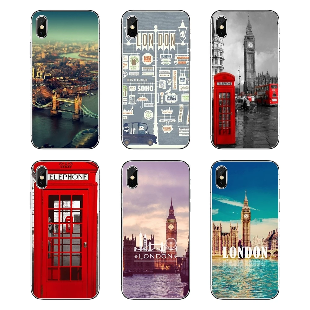 London арт для samsung Galaxy A5 A6 A7 A8 A9 J4 J5 J7 J8 2017 2018 Plus Prime мягкий прозрачный shell охватывает |