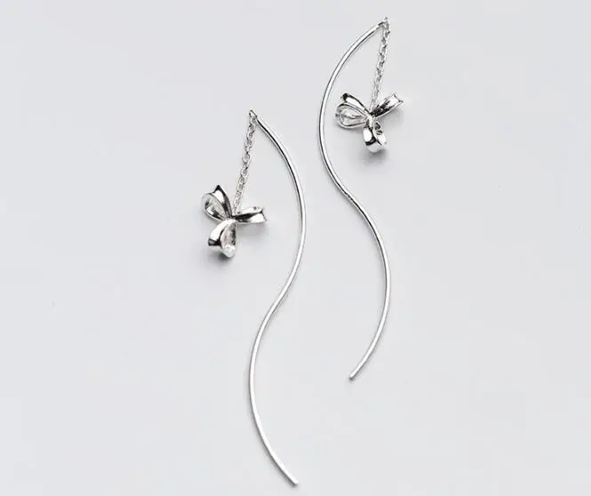1 пара на 100% реальная. Длинные серьги подвески gtle2035 из серебра 925 пробы|earrings