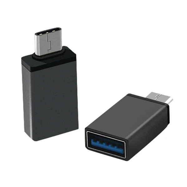Серый Bakeey Тип C до USB 3,0 OTG адаптер для Xiaomi mi8 huawei P20 Pocophone f1 Oneplus 6 T S9 Note9 - Цвет: Серый