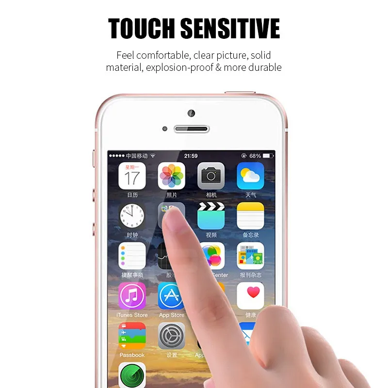 Закаленное стекло 9H с защитой от синего света для iPhone 13 12 mini 11 Pro X XS Max XR 5 5S SE
