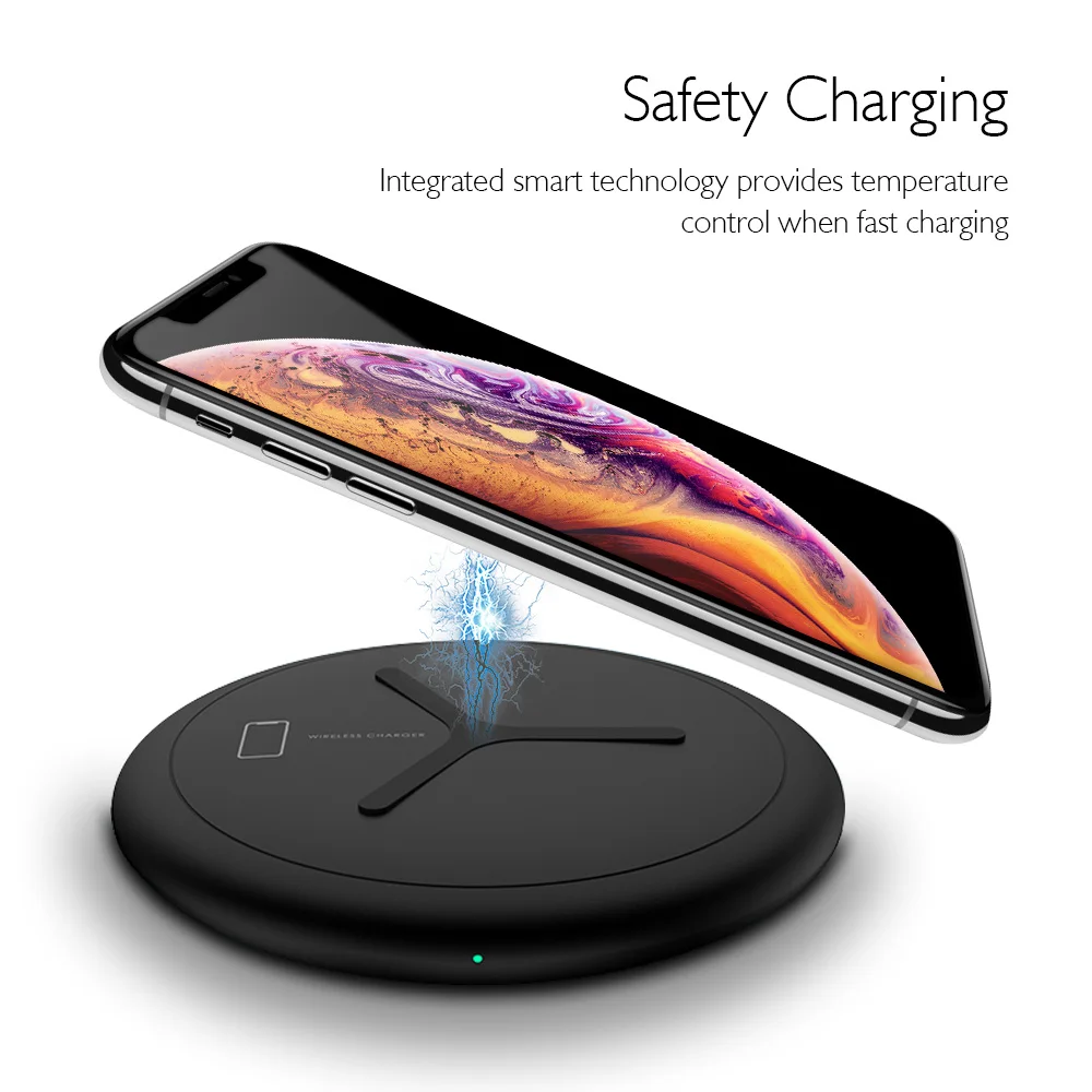 Беспроводная зарядная подставка Ascromy 2 в 1 для iwatch Apple Watch Series 3 iPhone XS Max XR 8 Plus X S док