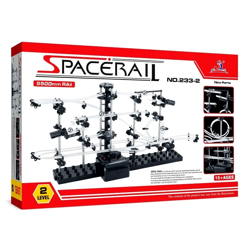 Spacerail(#233-2) космический рельс для начинающих, игрушки для самостоятельной сборки, детские игровые горки для помещений, подарок для мальчиков, модельное здание