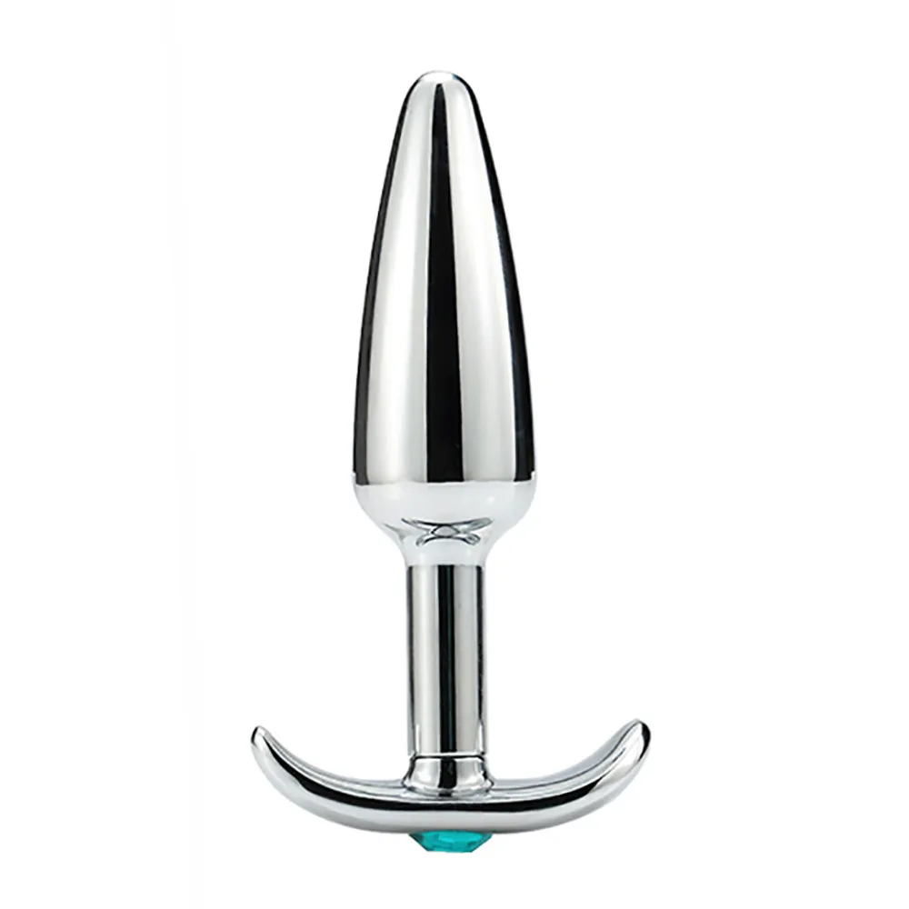 Aluminum Alloy Anal Butt Plugs Vagina Trainer Toys With Jewel Base C 20180920 | Красота и здоровье