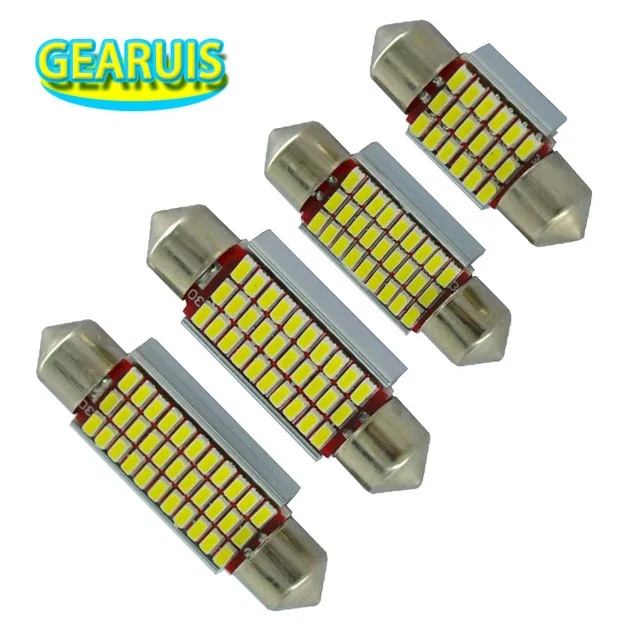 100 шт. гирлянда C5W 31 мм 36 39 41 без полярного 0.12A 18 27 30 33 SMD 3014 лампы для внутреннего
