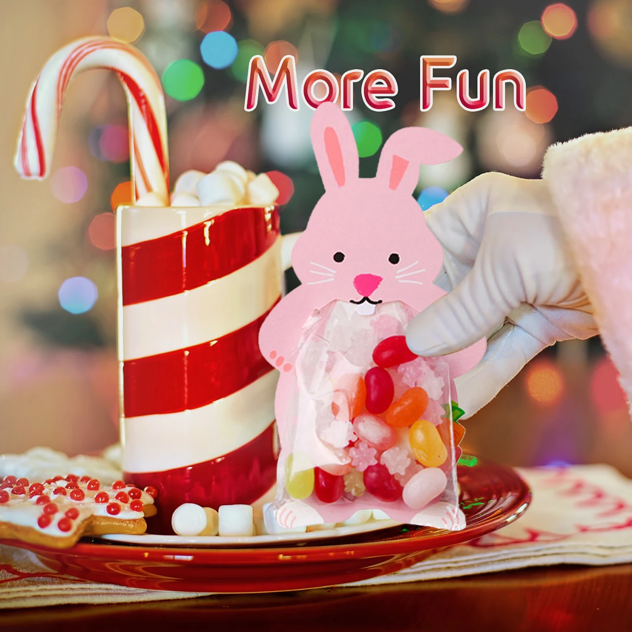 10 шт милые животные конфеты упаковка прозрачные пластиковые пакеты DIY Снэк