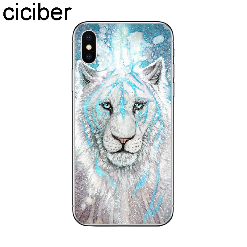 ciciber Animal Tiger Coque For iPhone 7 Case 8 6S Plus X XR XS Max Phone 5S SE Soft Silicone for iphone 11 Pro Cover |