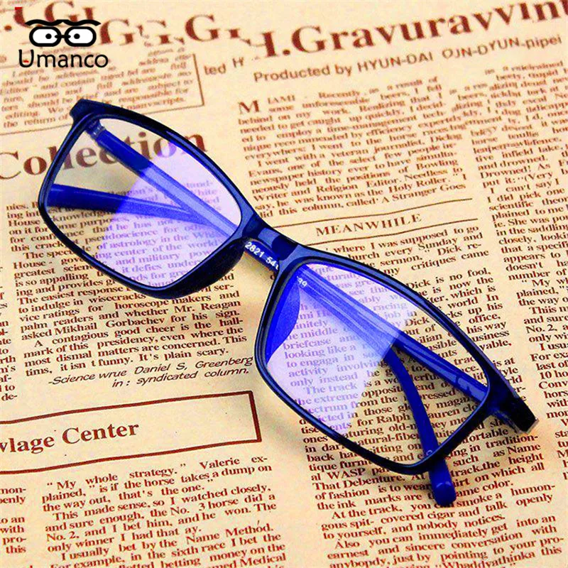 

Umanco 2021 новые очки для чтения квадратной формы для женщин и мужчин Простые Стеклянные поликарбонатные линзы пластиковая оправа декоративны...
