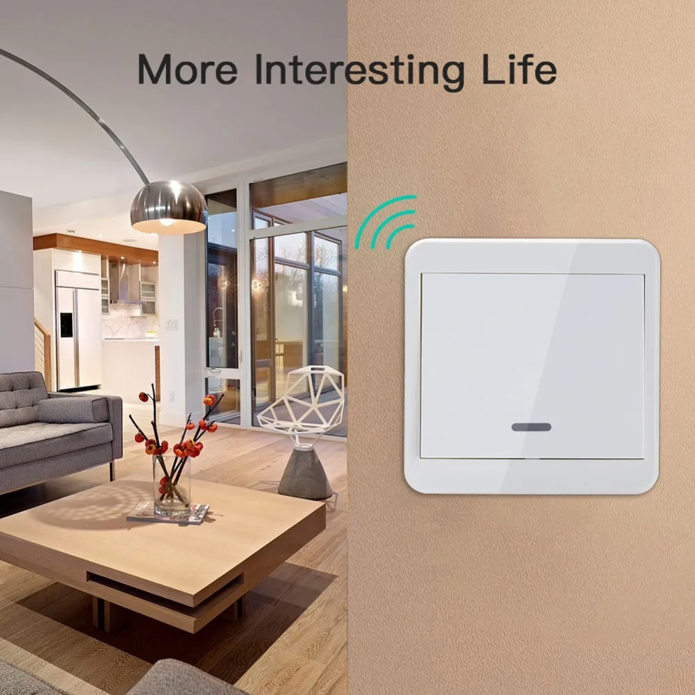 KTNNKG стандарт Великобритании AC 110 В 220 В 1CH Wifi сенсорный переключатель настенный выключатель Умный дом автоматизация 86 Тип Нижняя коробка контроллер освещения