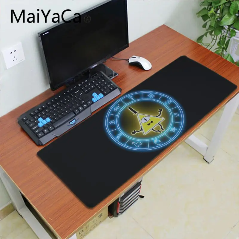 Lock Edge 30x60cm Maiyaca Гравити Фолз Билл Шифр ноутбук игровой мыши коврик для мыши Блокировка края игровой коврик клавиатура коврик, подложка под стол - Цвет: Lock Edge 30x60cm