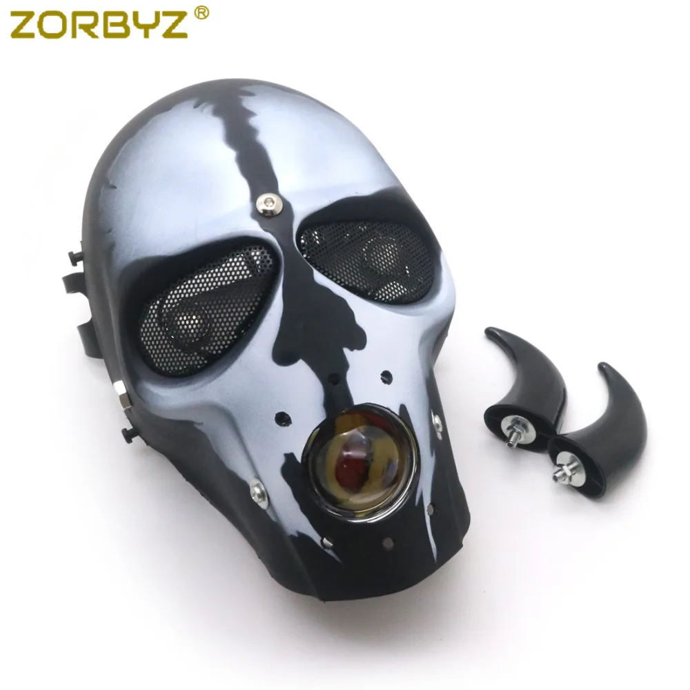 ZORBYZ мотоцикл черный светодиодный в стиле ретро с черепом фара лампа креплением