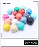 MHS. SUN разноцветные abacus ablate силиконовые бусины настоящий пищевой материал Детские Жевательные круглые бусины смешанные для DIY прорезывания зубов ювелирные изделия