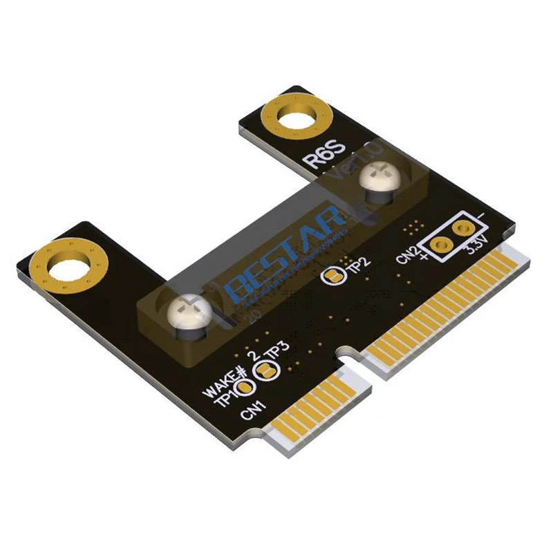 Riser mPCIe Mini PCIe половинный WAN WiFi Для 16x PCI E x16 адаптер карты правый левый локоть 128G/bps