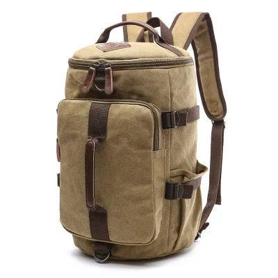 khaki small Новые технологии, мужские сумки для Путешествий, Походов, Кемпинга, холщовый рюкзак для ноутбука, армейский водонепроницаемый рюкзак на плечо, школьная сумка для подростка - Цвет: khaki small