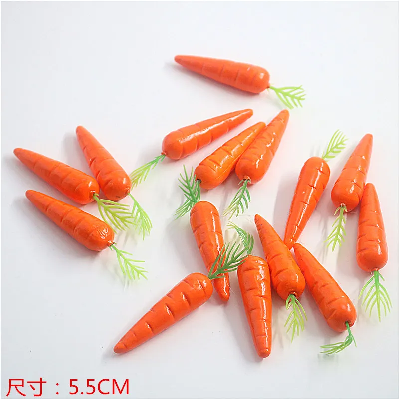 carrot 10 шт. искусственный узор для моделирования, Декорации для фотосъемки, рождественские декорации для фотографий - Цвет: carrot
