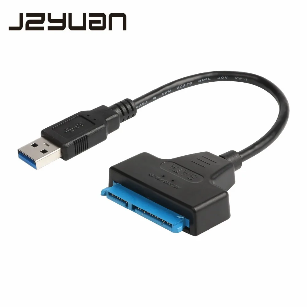 JZYuan Sata к USB 3 0 SATA кабель 22pin адаптер III конвертер для ноутбука 2 5 &quotSATA HDD SSD жесткий