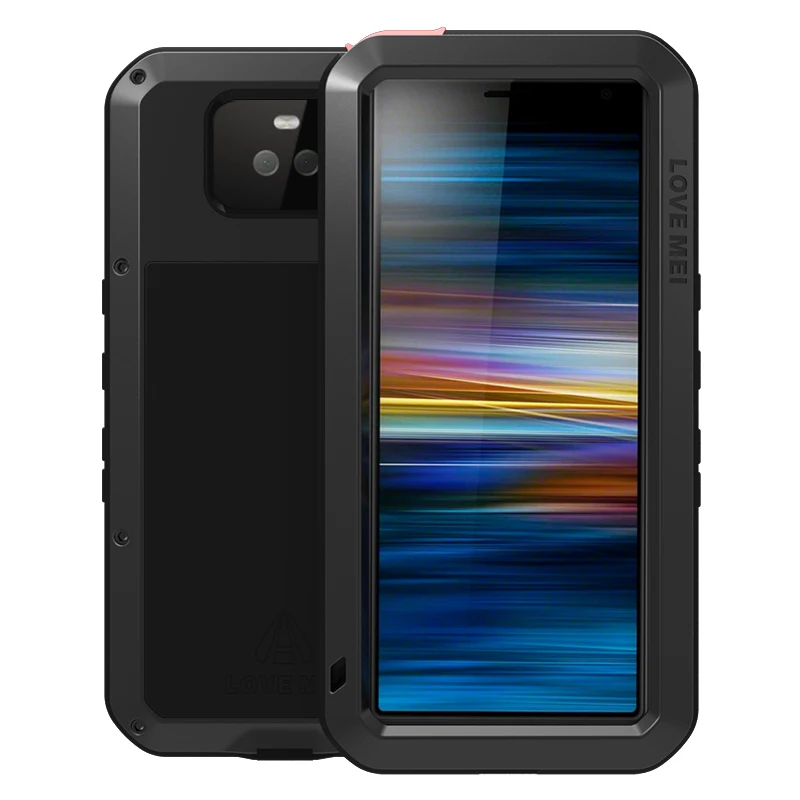 Металлический чехол для Sony Xperia 10 Plus + ударопрочный Song10 защитный с полным