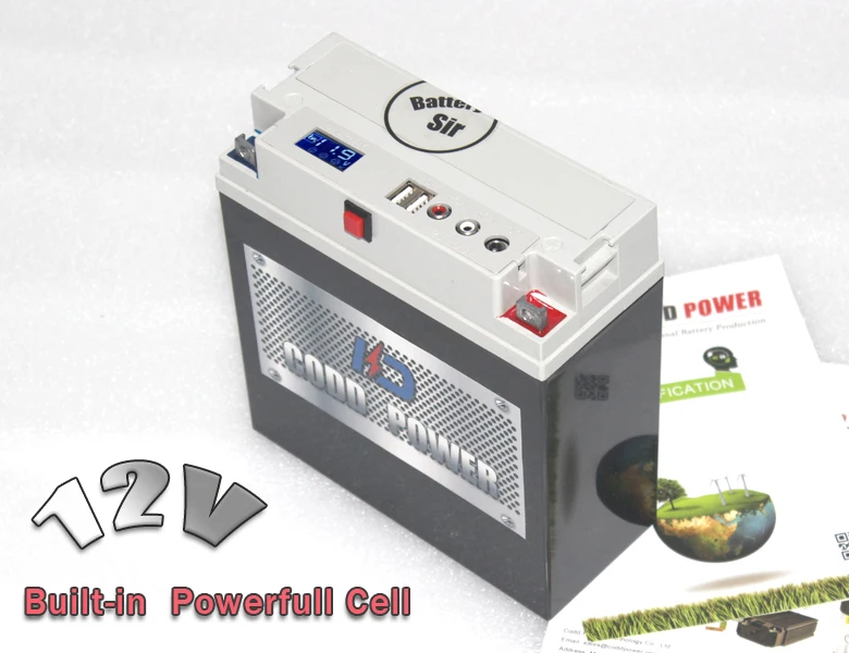 12V литий ионный Солнечный стартер для мотоцикла 60AH аккумулятор