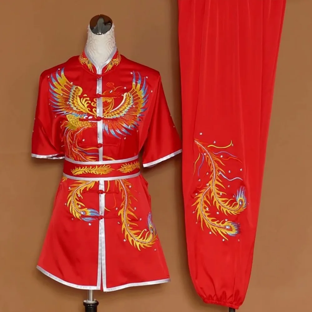 Wushu taichi одежда тайцзи changquan Униформа боевых искусств соревнование вышитая kungfu