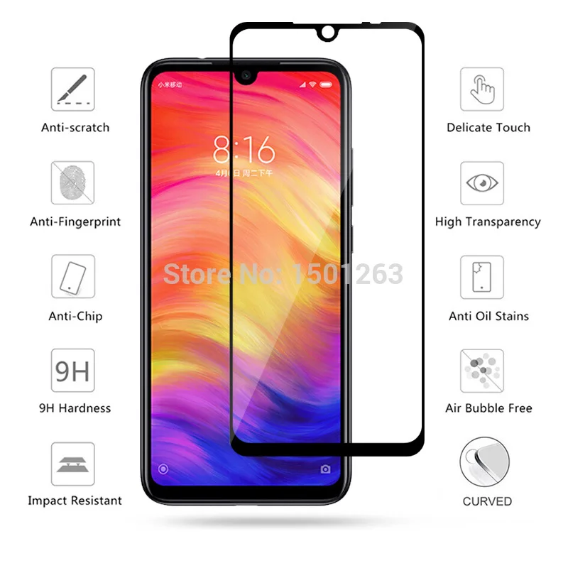 Чехол для Xiao mi Red Note 7 8 5 Go 7A 8A S2 9T Pro A3 9 полное покрытие на Закаленное стекло