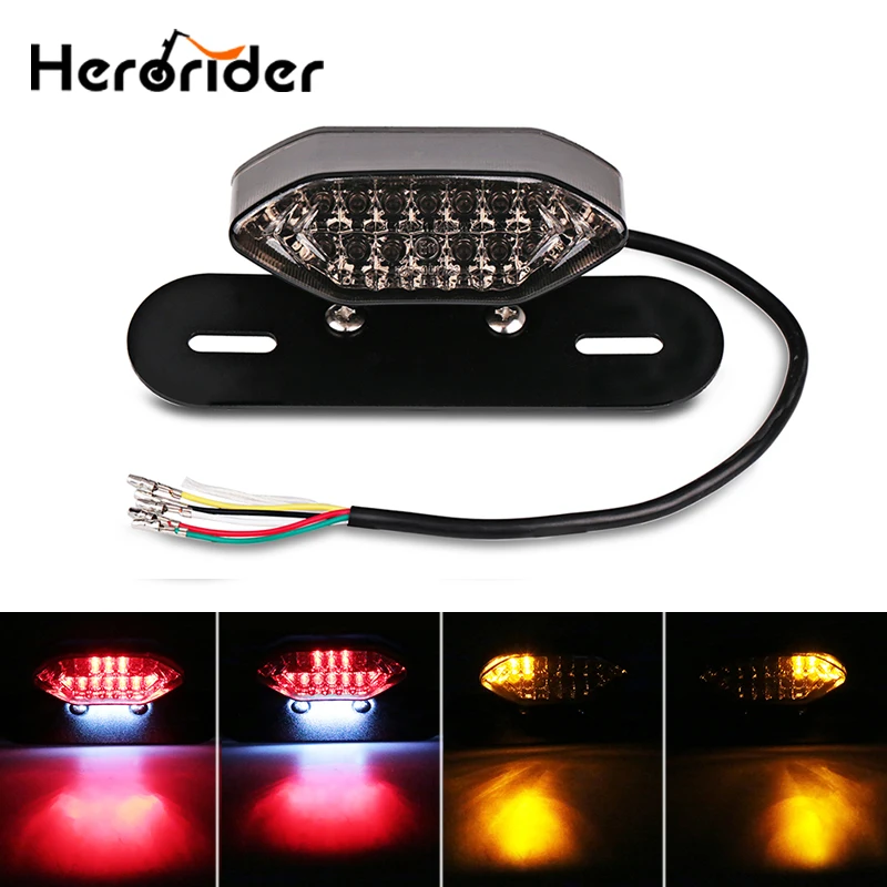 1 шт. мотоциклетные задние светодиодные указатели поворота интегрированные