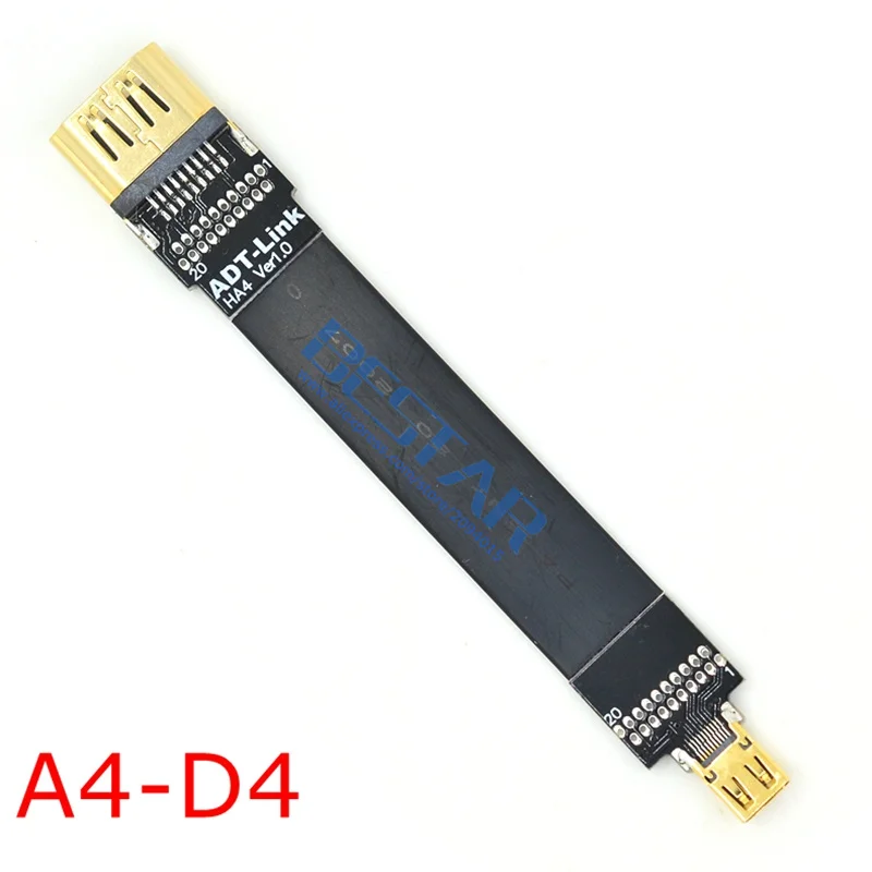А4 FPV HDMI 2 0 Женский к Mini Micro экранированный FPC плоский кабель 4k 60 Гц 5 см м для