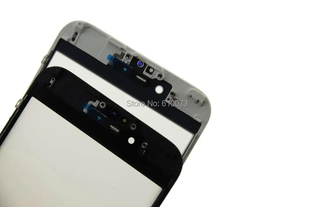 MAIJIEKE высокое качество холодный пресс 6S plus 3 в 1 переднее внешнее стекло с рамкой OCA