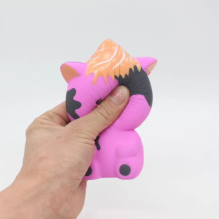 Мягкое Животное Kawaii медленно поднимающееся мягкое сжатие игрушка ремешок